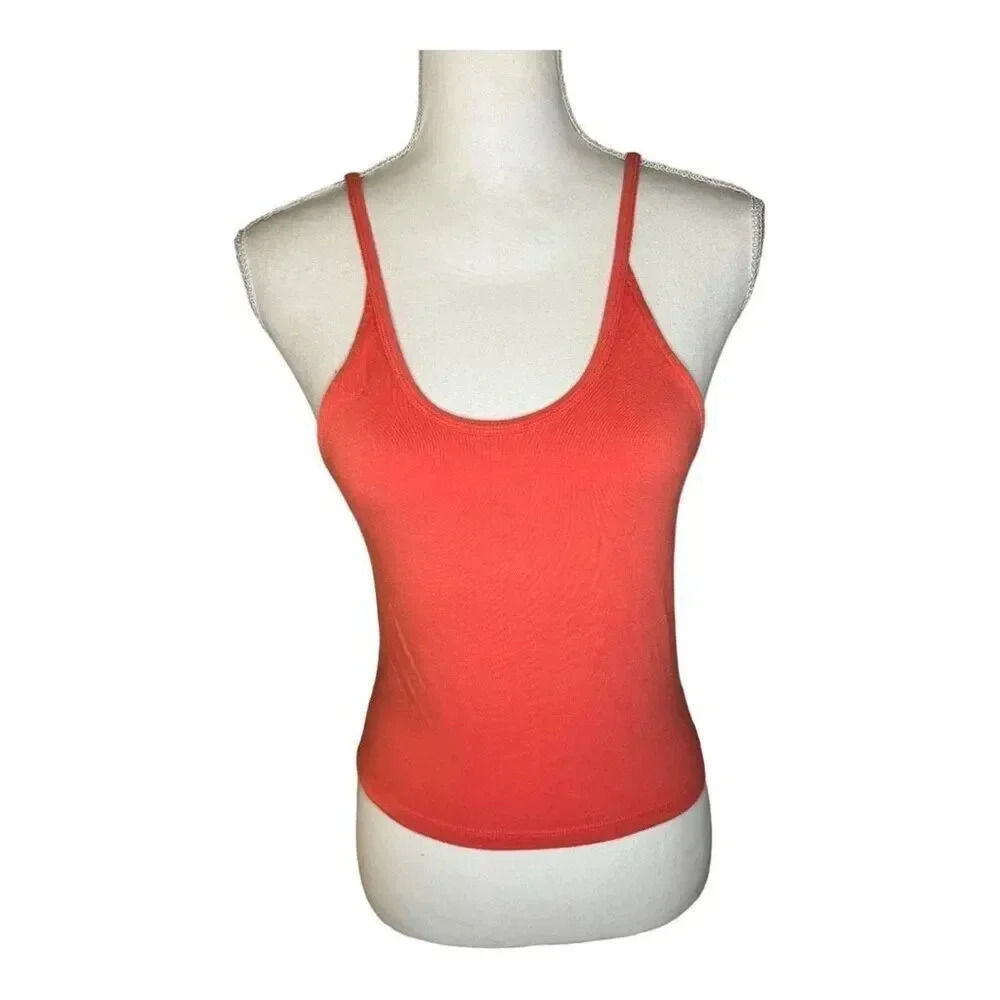 American Eagle Size Medium Coral Cropped Tank Top